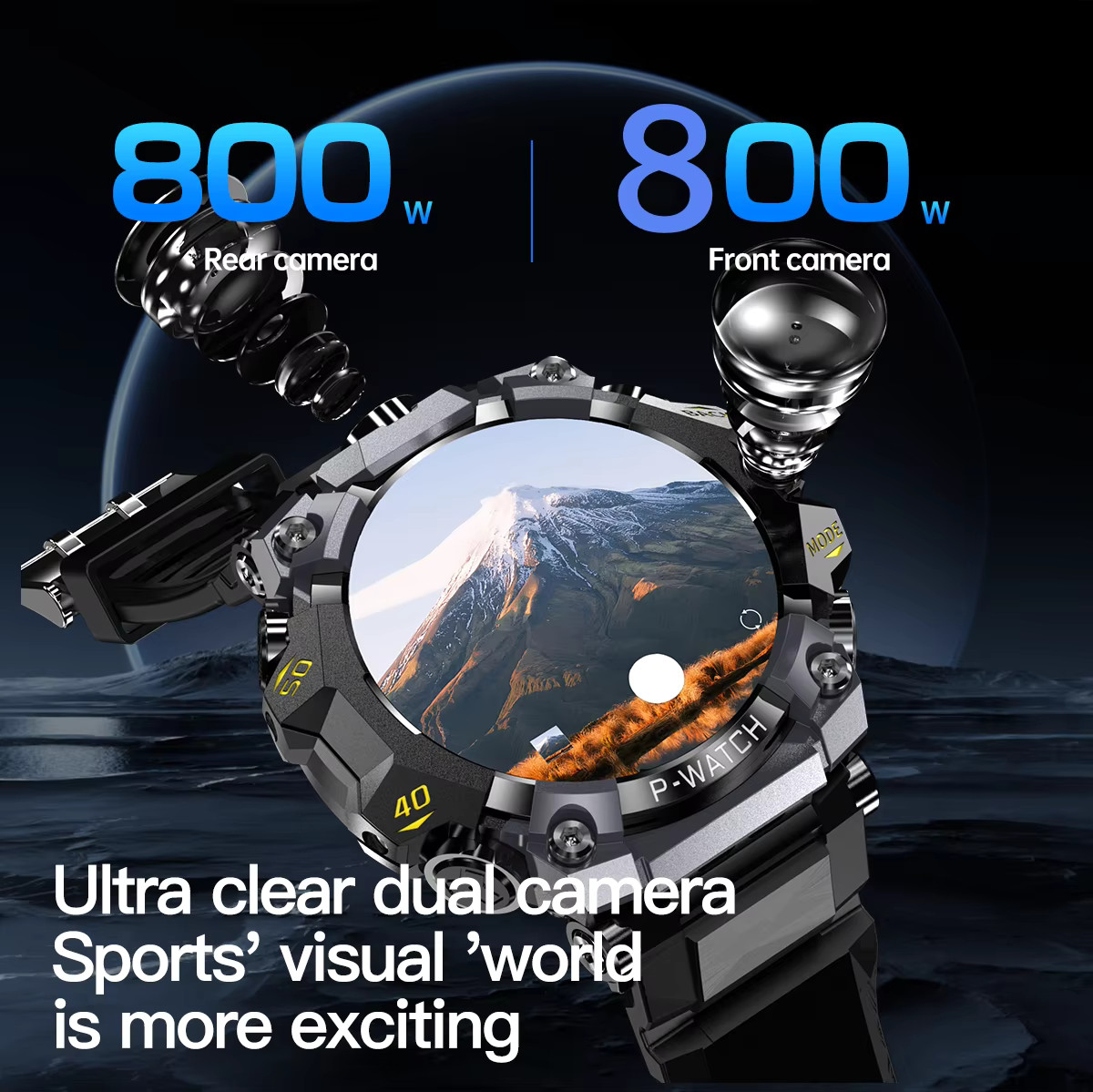 Q668 Smartwatch Android 10.0 1.95″ AMOLED 720×720 5G Cellular Phone Smart Watch