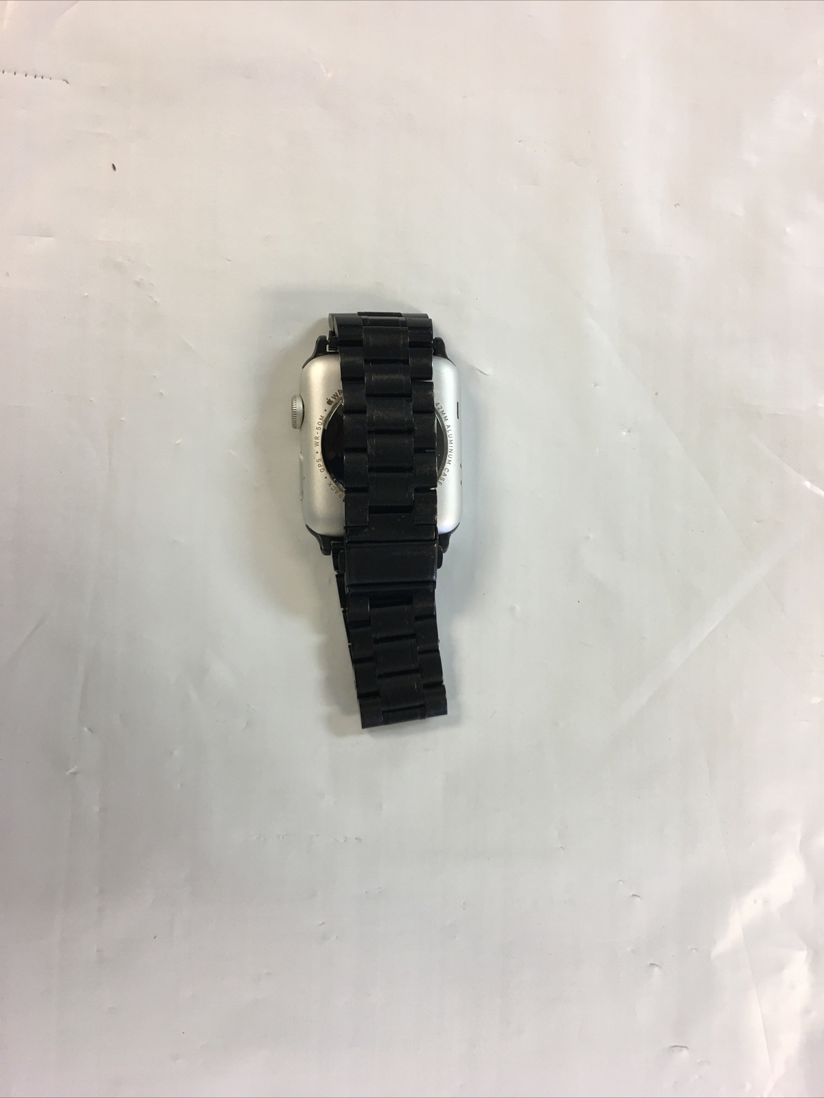 Apple Watch Nike+ 42mm Aluminum Case Flat Silver/White Sport Band – (MNNT2LL/A)