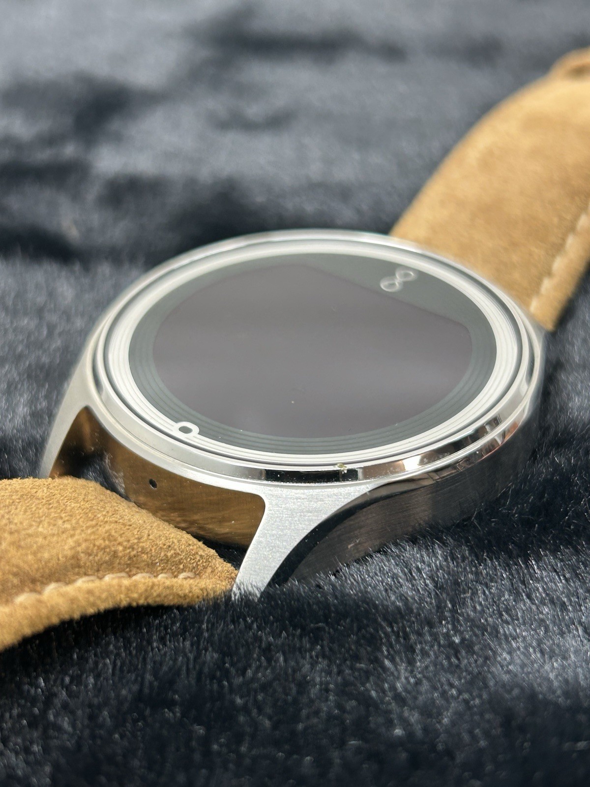 Olio Model One Smartwatch Steel Brown Leather Band H1B-SKU-11 *FOR PARTS