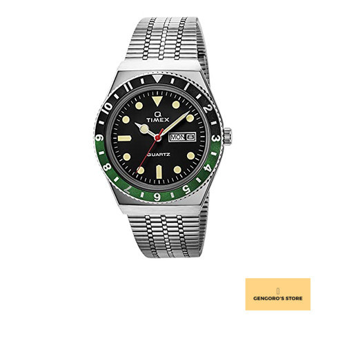 Timex Q Black x Green TW2U60900 Genuine