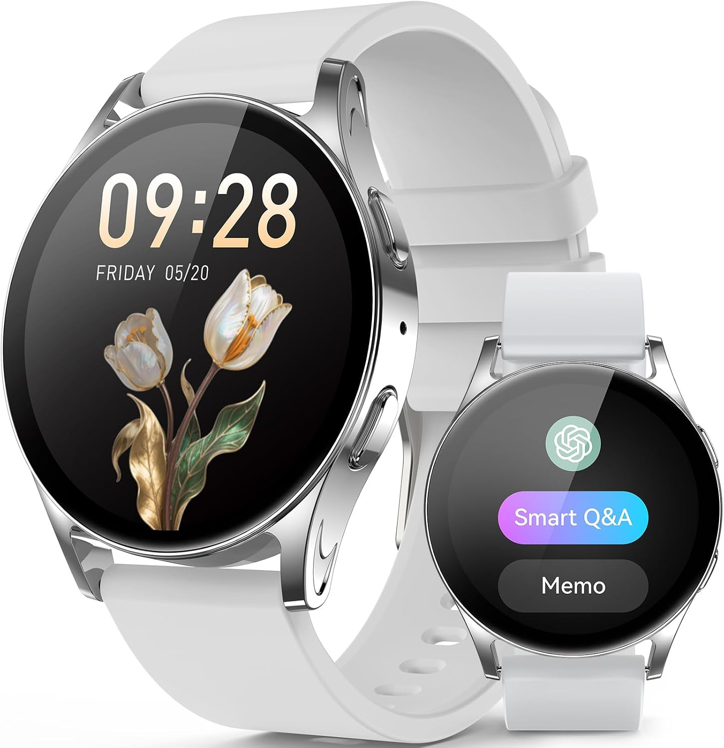 ChronArk AI Smart Watch 1.32″ AMOLED Bluetooth Call Fitness Tracker Android iOS