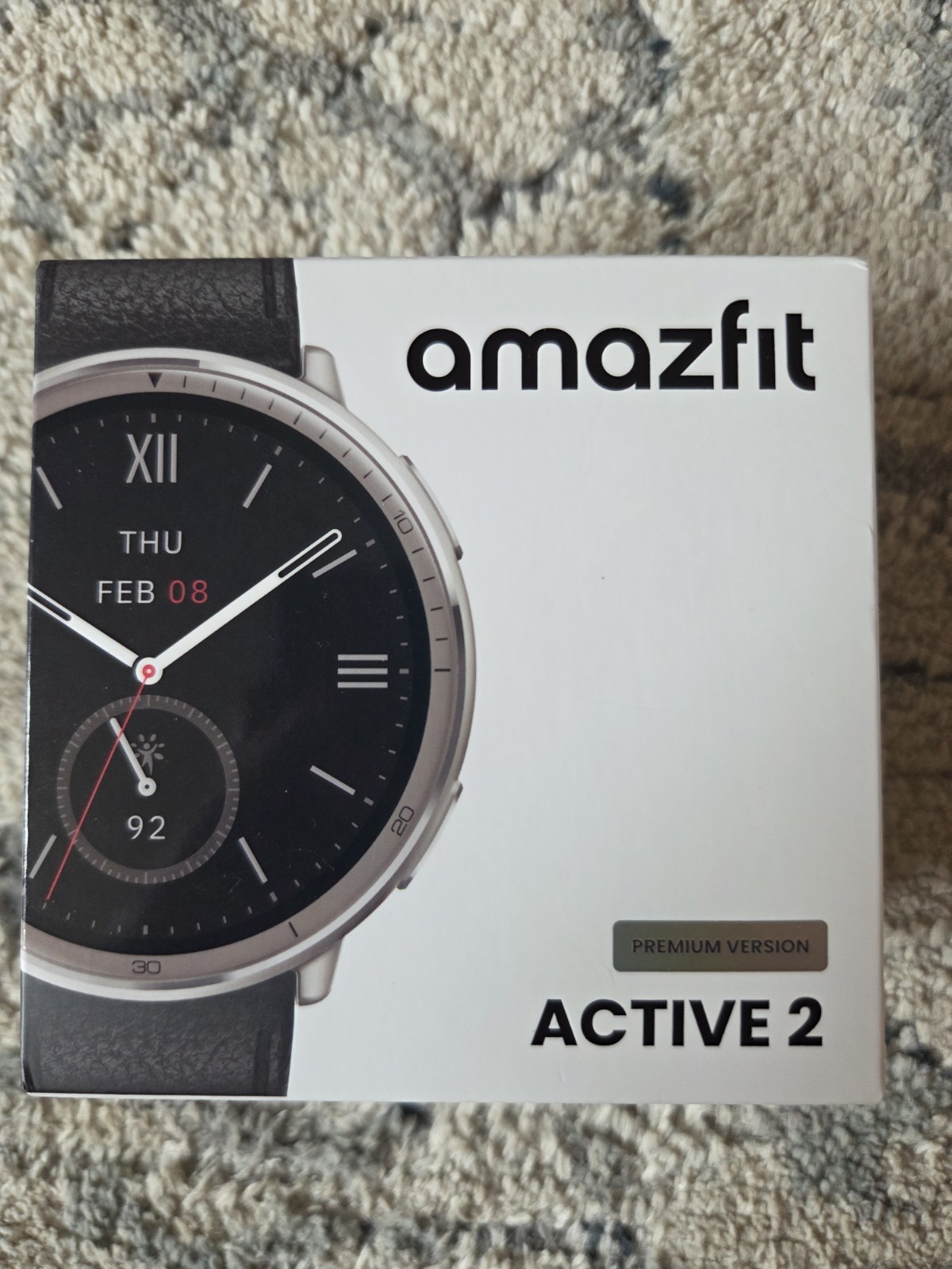 Amazfit Active 2 Premium Version 44mm Fitness Smart Watch Leather Band SEALED