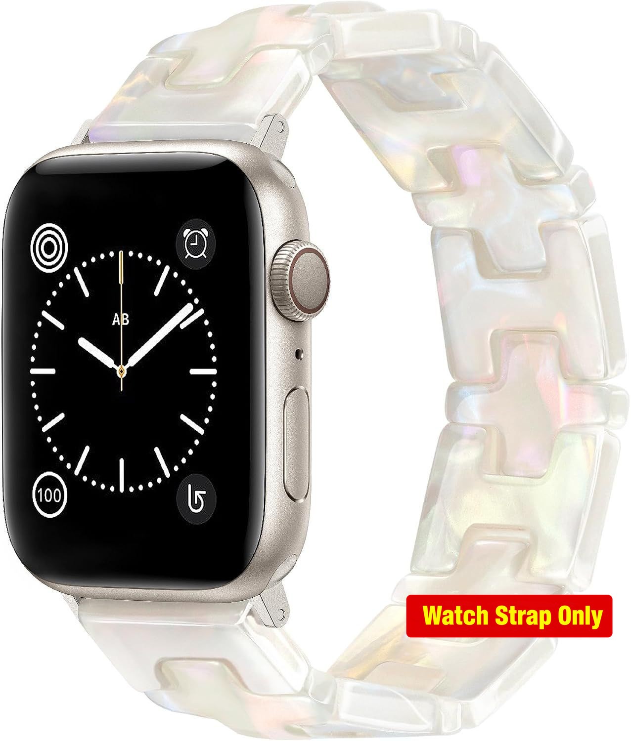 Resin Strap Compatible with Apple Watch Series 11 38mm 40mm 41mm