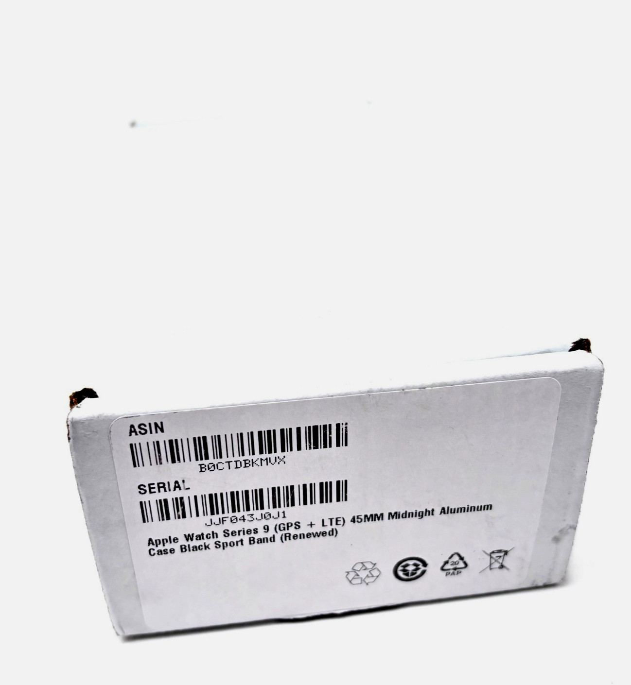 Apple Watch Series 9 GPS+Cellular 45mm Midnight Aluminum Case: Black Band