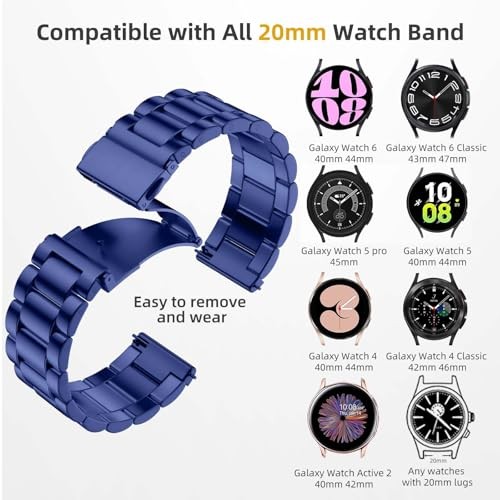 Stainless Steel Strap/Band Compatible with Samsung Galaxy Watch 8 FE 40mm Women