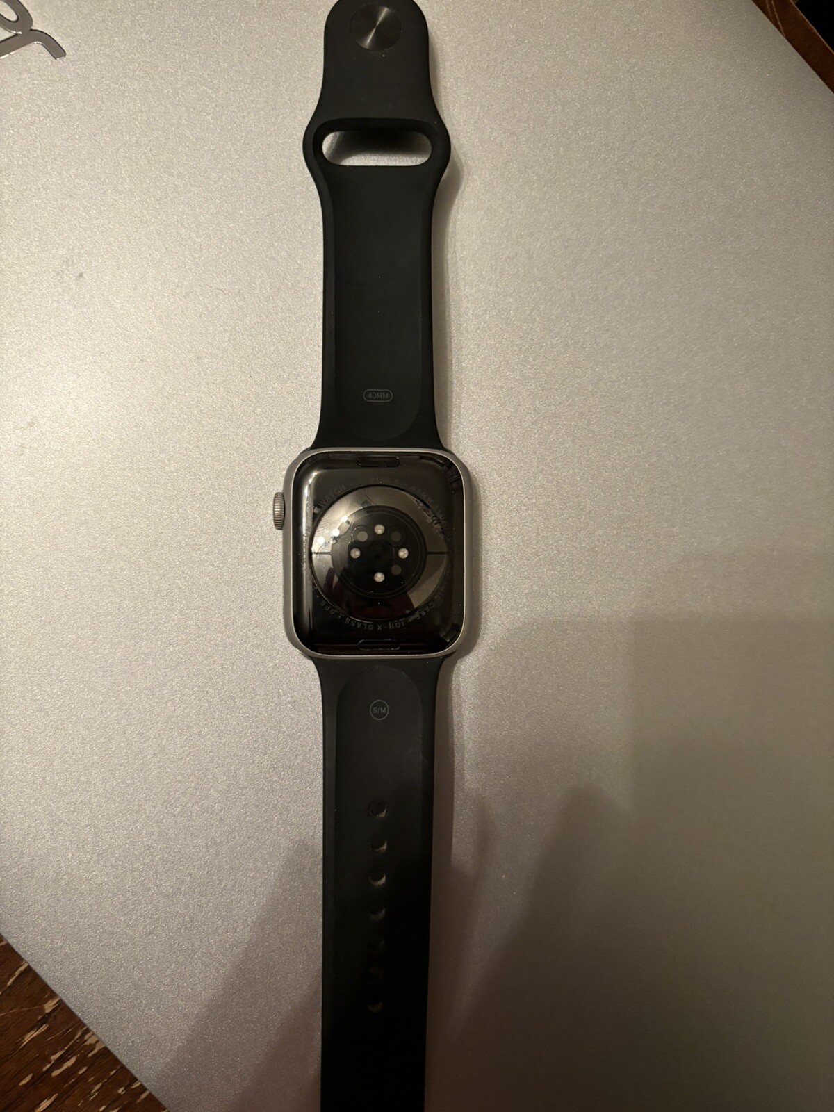 Apple Watch Series 6 44mm Silver Case With Black Band Bundle GPS + Cellular