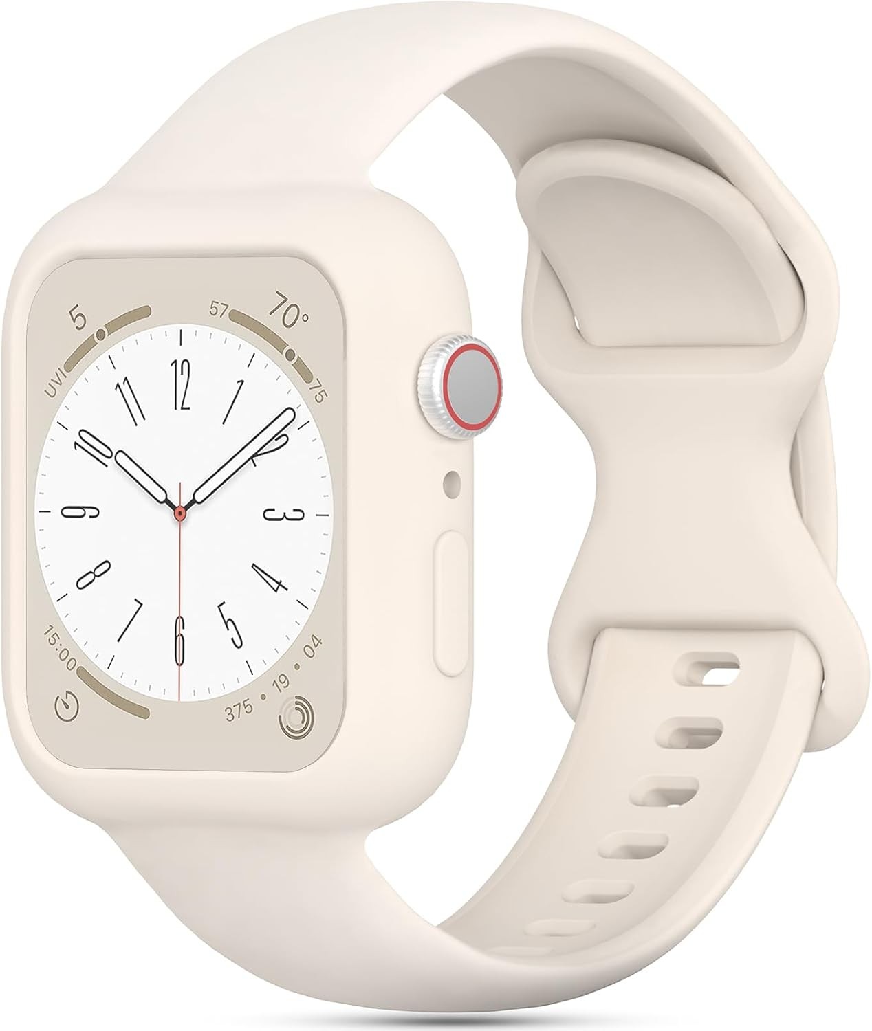 Silicone Band Bumper Case for Apple Watch Series 8 9 10 11 38mm 40mm 41mm 42mm