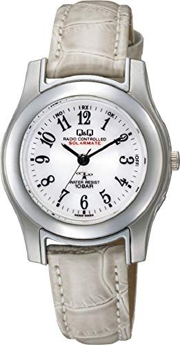 Citizen Q&Q HJ03-314 Radio Controlled Solar Beige Leather Women’s Watch