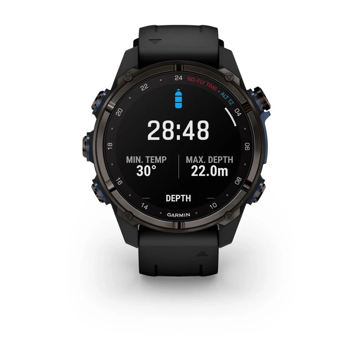 Garmin Descent Mk3i 43Mm Smartwatch Titanium Gray Dlc Silicone Strap