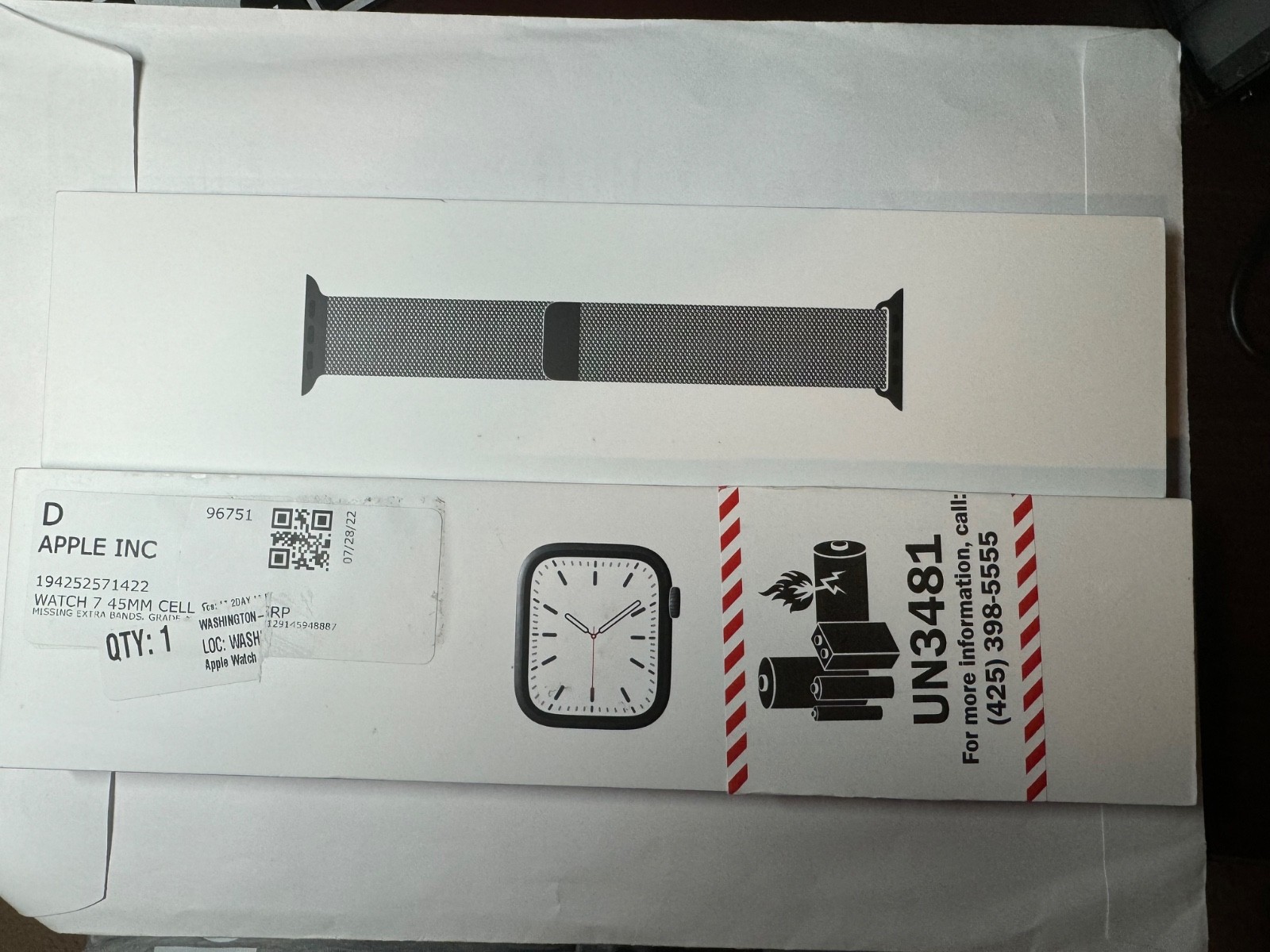 Apple Watch Series 7 45mm Graphite Stainless Steel with Milanese Loop