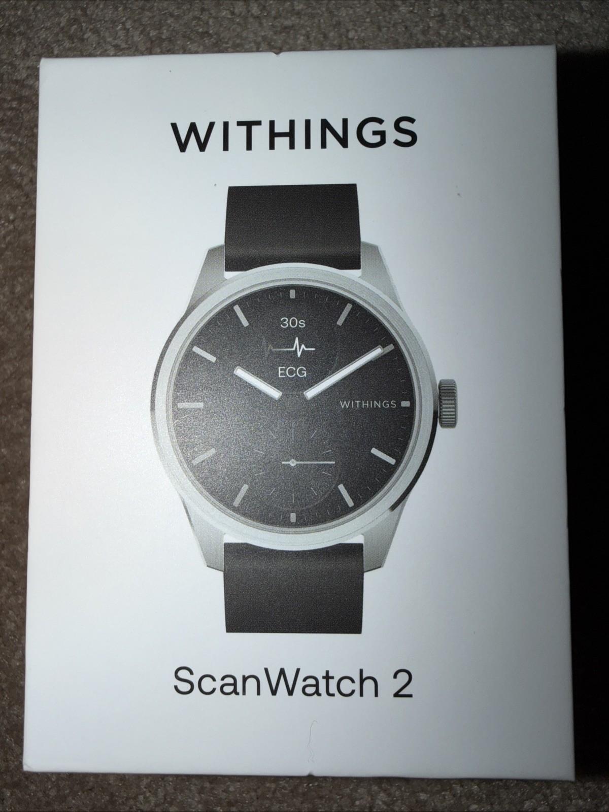 Withings ScanWatch 2 (Black / Silver) (42mm) (HWA10-model 4-All-Int) New in Box