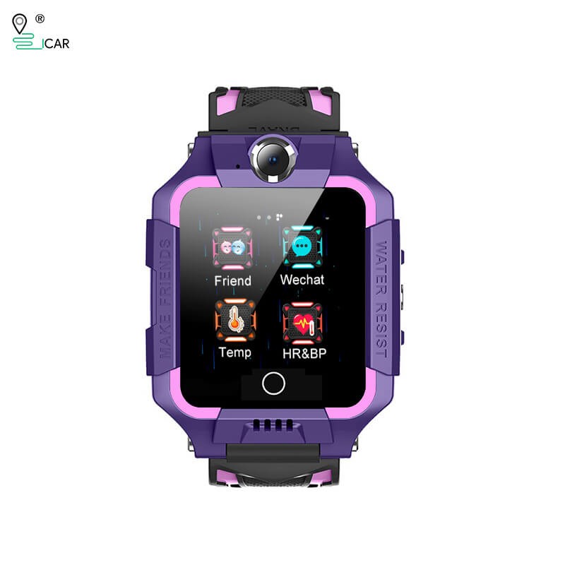 ICARGPS 4G Smart GPS Positioning Video Call 360° Rotation Kids Watch – PURPLE