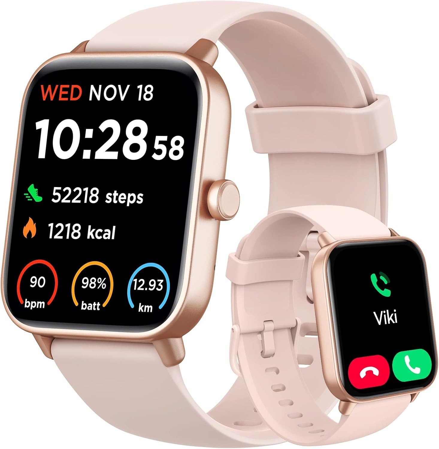 Smart Watch for Women Android & iPhone, Alexa Built-in, IP68 Waterproof Activity