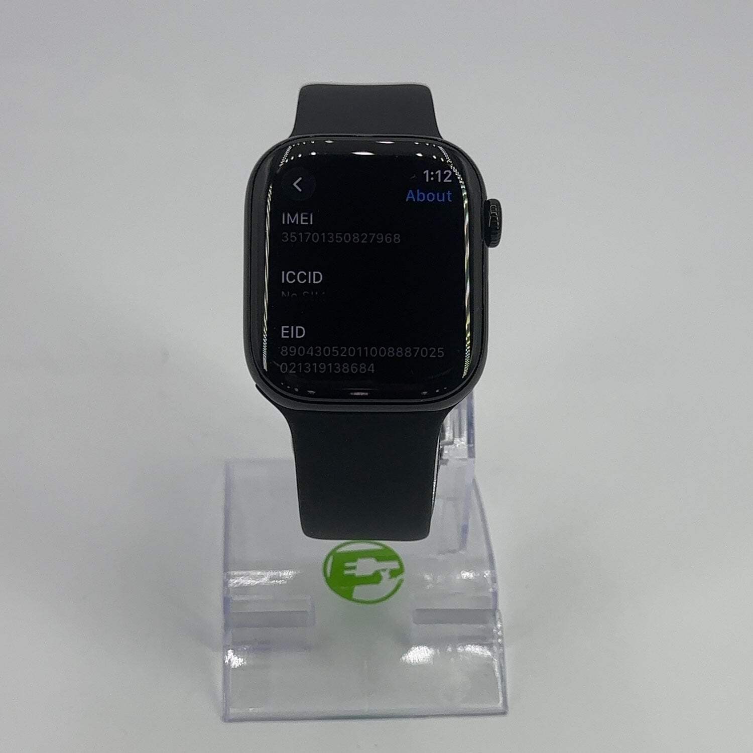 Unlocked Apple Watch Series 11 42MM Jet Black AluminumBlack Sport Band MF834LW/A