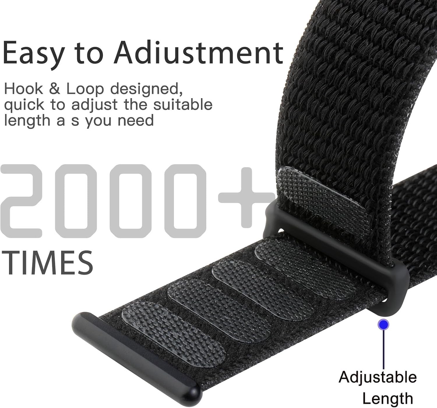 Case For Apple Watch 38mm 40mm 41mm 42mm 44mm 45mm Sport Nylon Straps Black