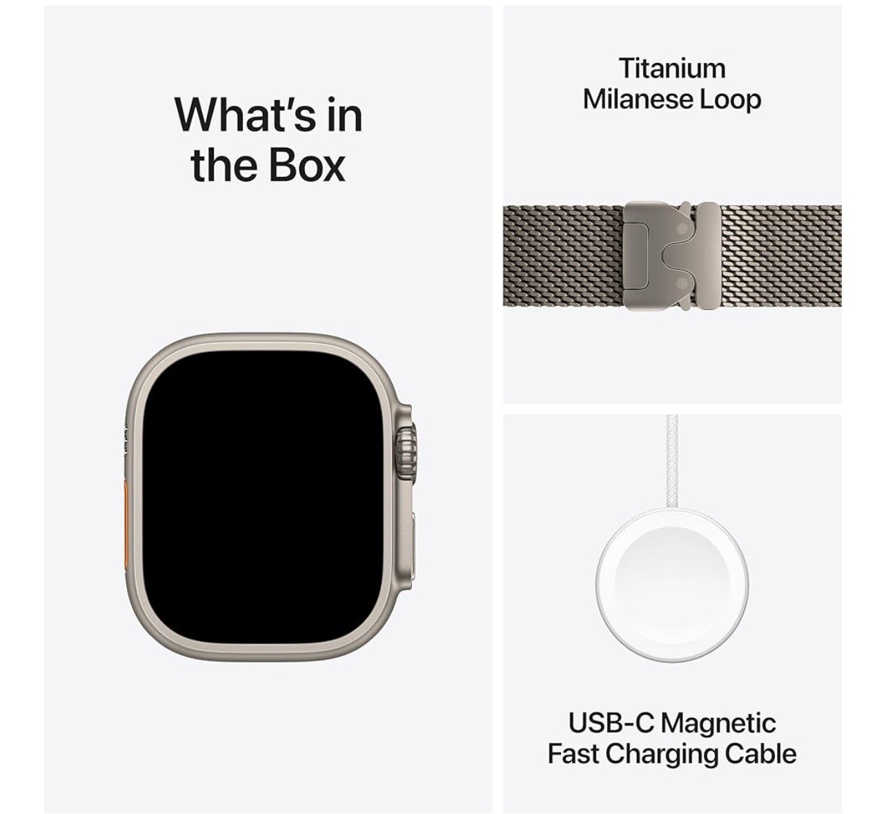 Brand New Sealed Apple Watch Ultra 2 49MM Natural Titanium Milanese Band A2986