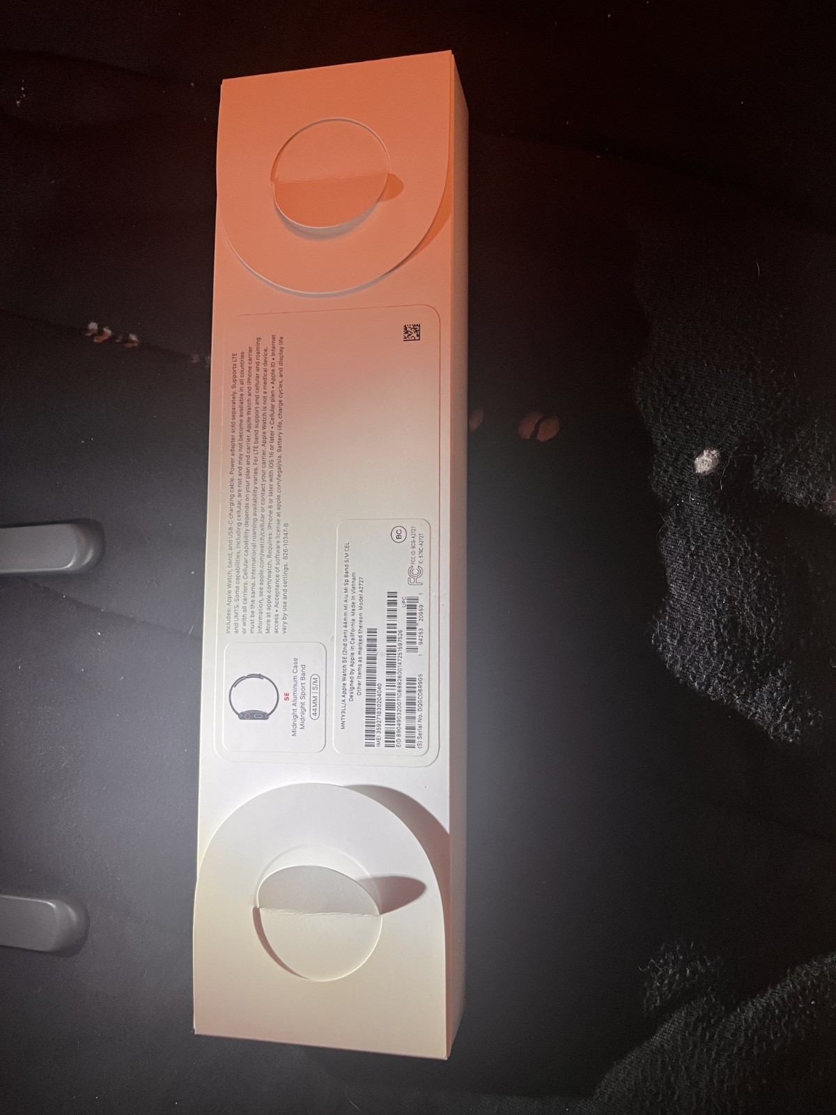 Apple Watch SE 44mm Aluminum Case Second Generation With Additional Fabric Band.