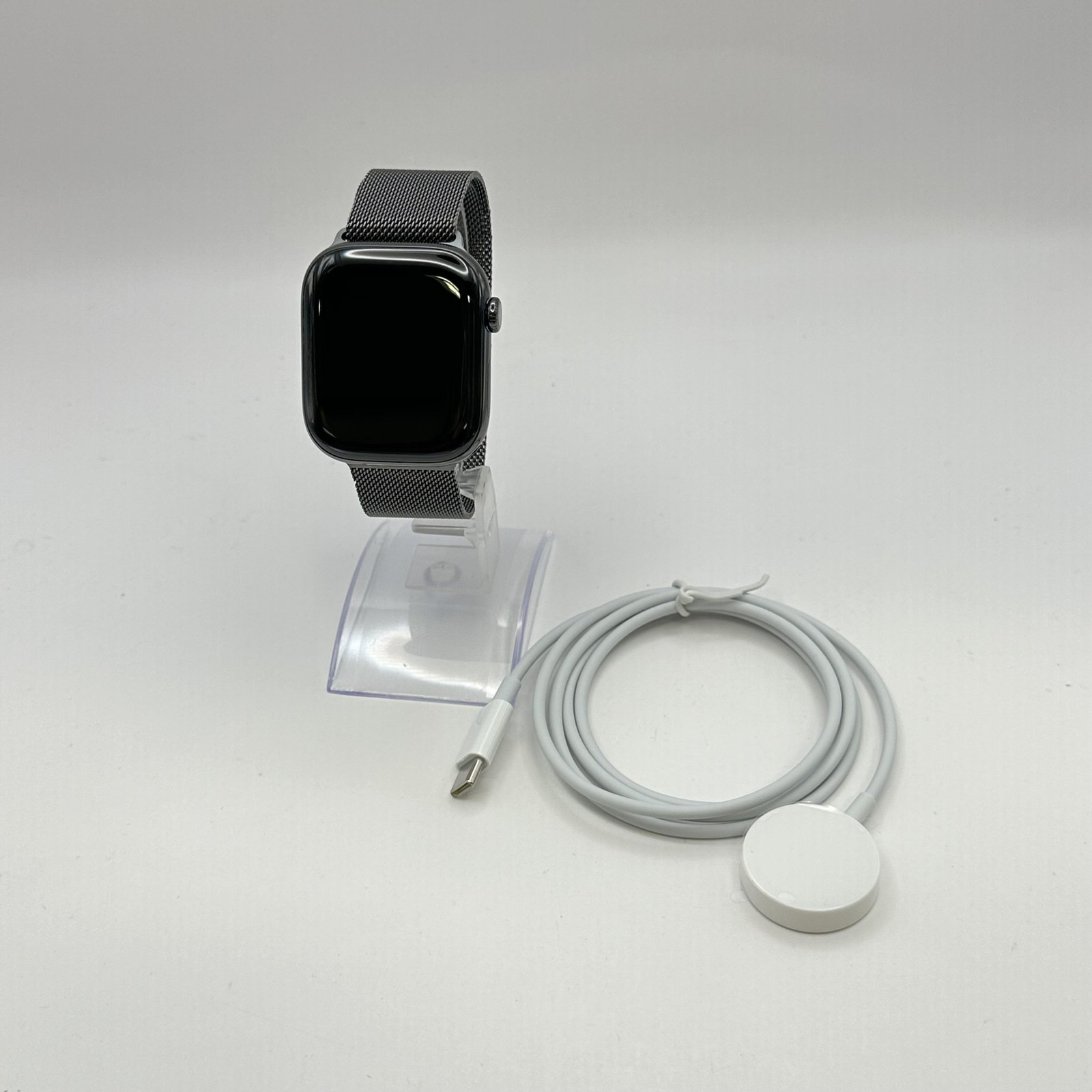 Apple Watch (Series 10) 46mm Slate Titanium w/ Milanese Loop (LTE) – Excellent