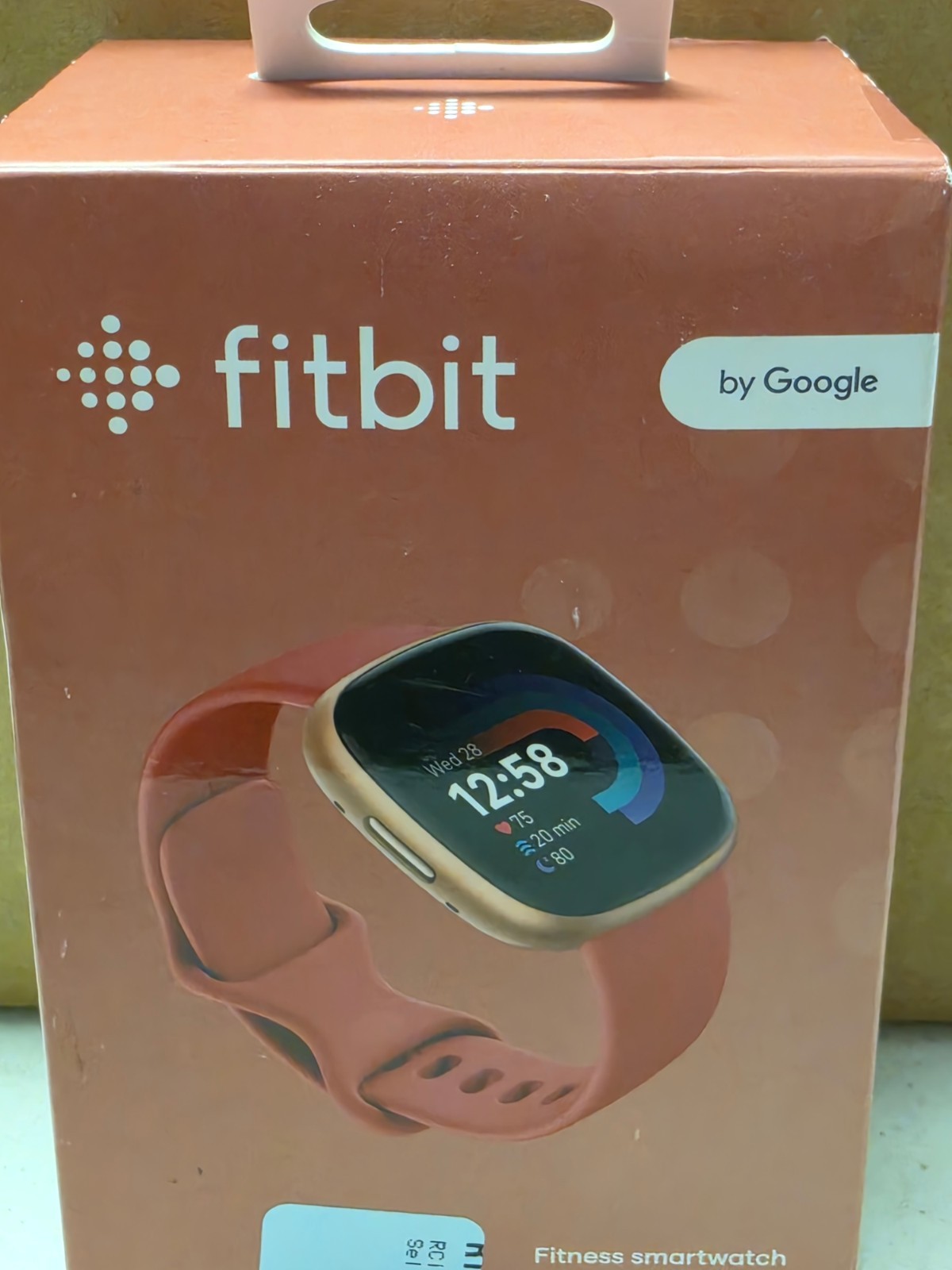 Fitbit Versa 4 Fitness Smartwatch by Google Pink Sand Gold Aluminum