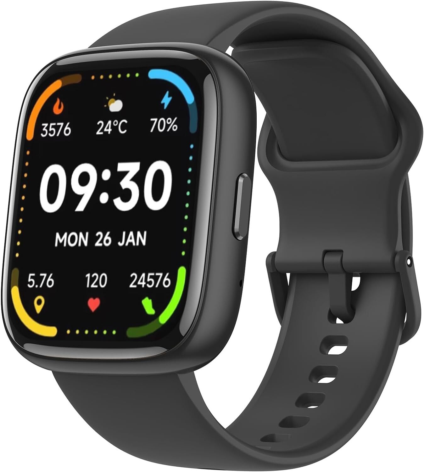 Smart Watch Men Women Alexa Calls Fitness Waterproof HR SpO2 for iPhones