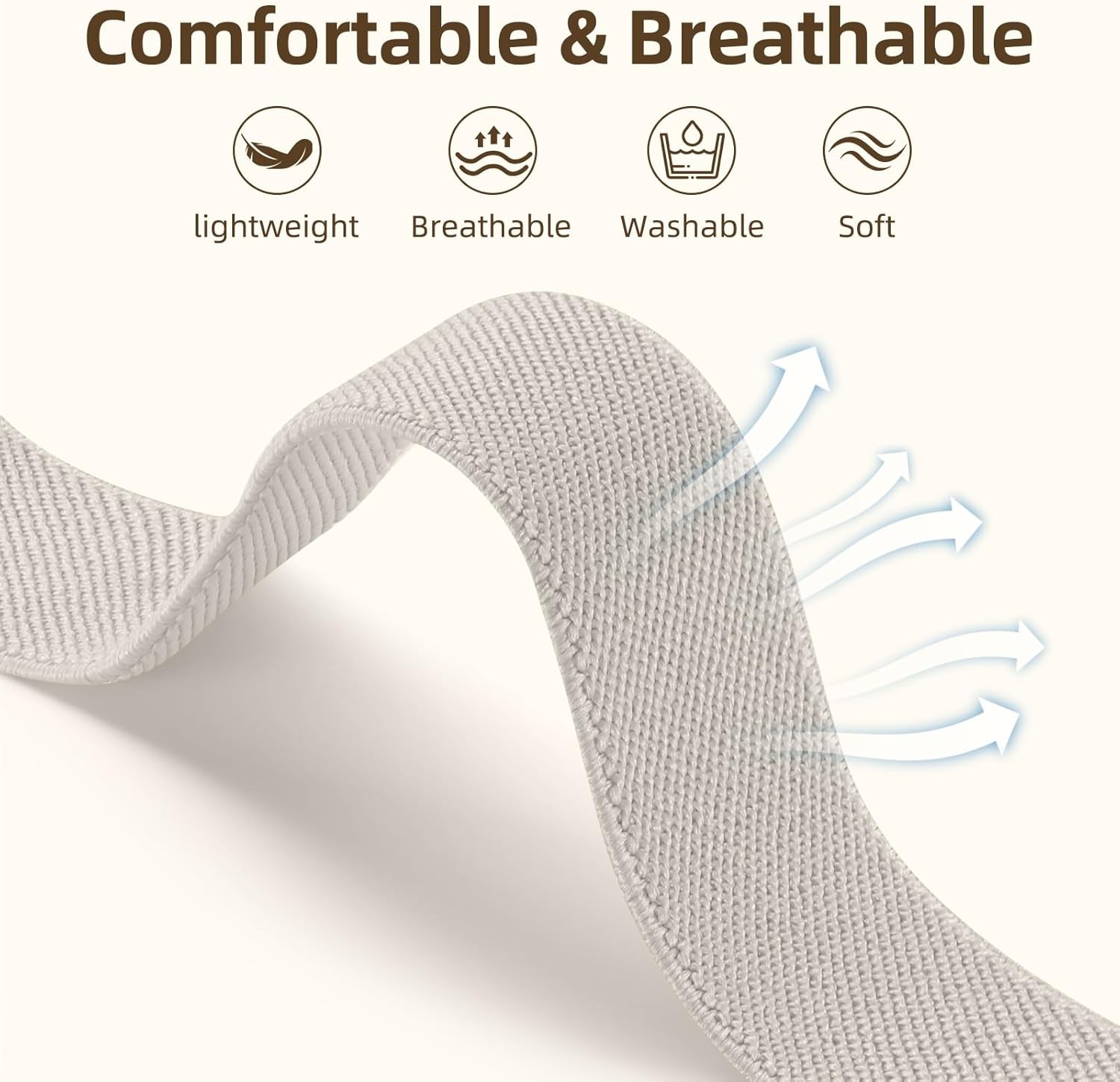 6 Pack Elastic Bands for Samsung Galaxy Watch 8 40mm 44mm, Soft Nylon Replacemen