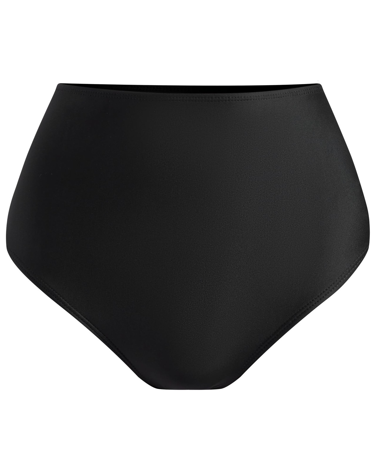 Women’s Black High Waisted Bikini Bottom Full Coverage Bathing Suit Swim Bott…