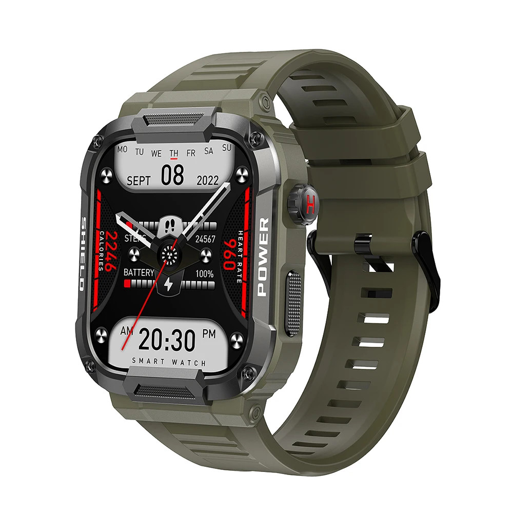 Military Smart Watch For Men Bluetooth Call Sports Fitness Tracker Smartwatch