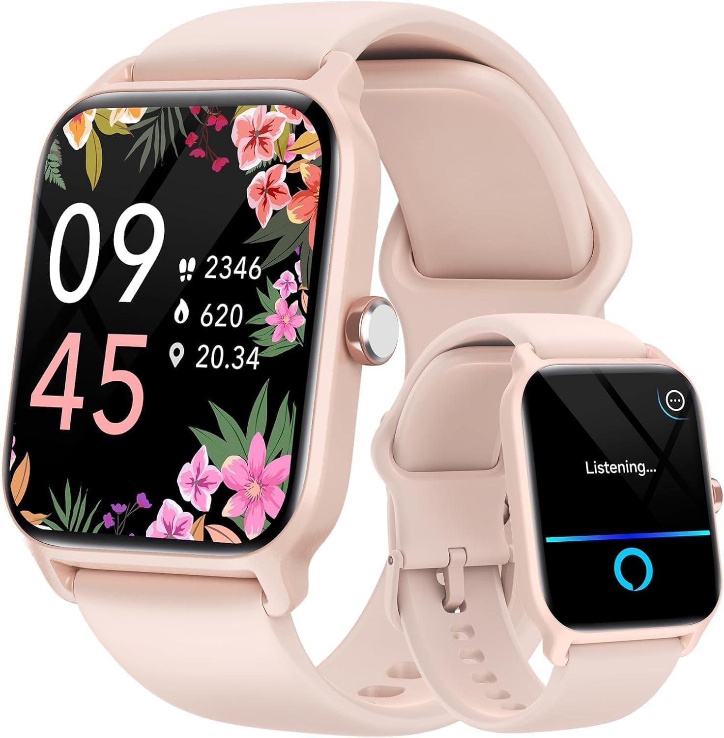 Reloj inteligente Mujeres para Android y iPhone Bluetooth Con Alexa incorporada