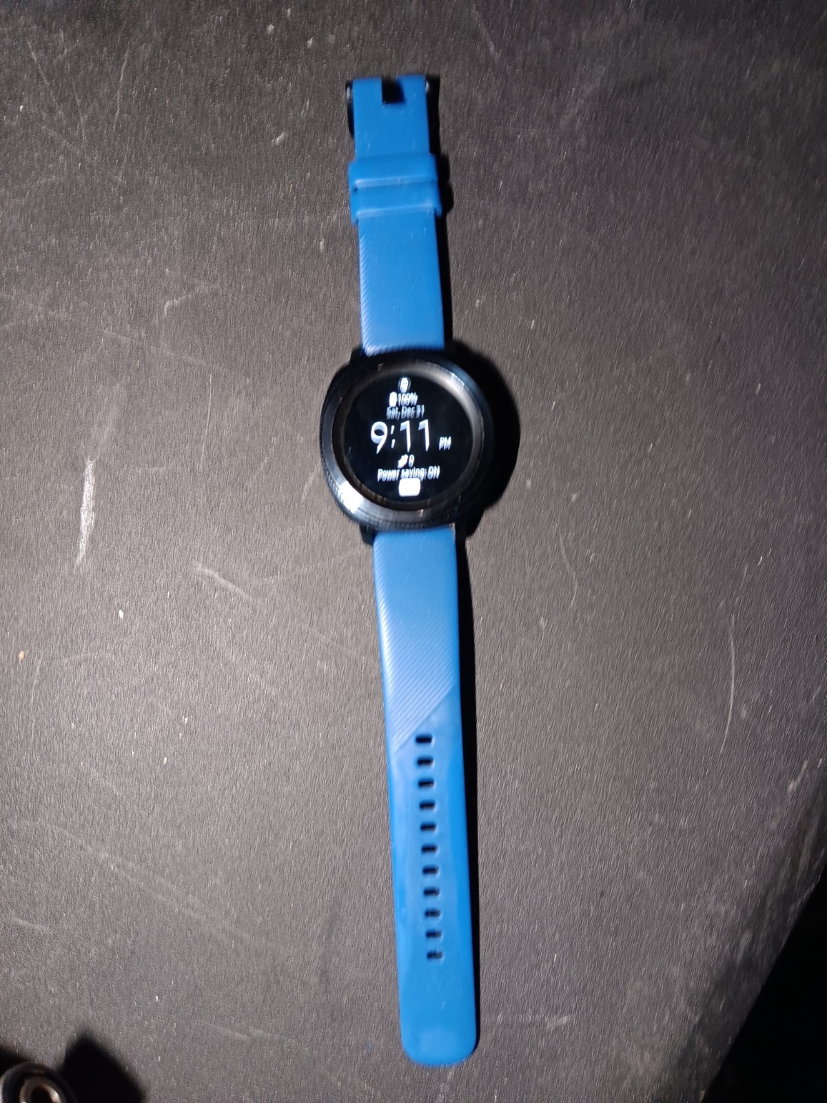 Samsung Gear Sport 44.6mm Black Case Silicone Band Classic Buckle – (SM-R600)