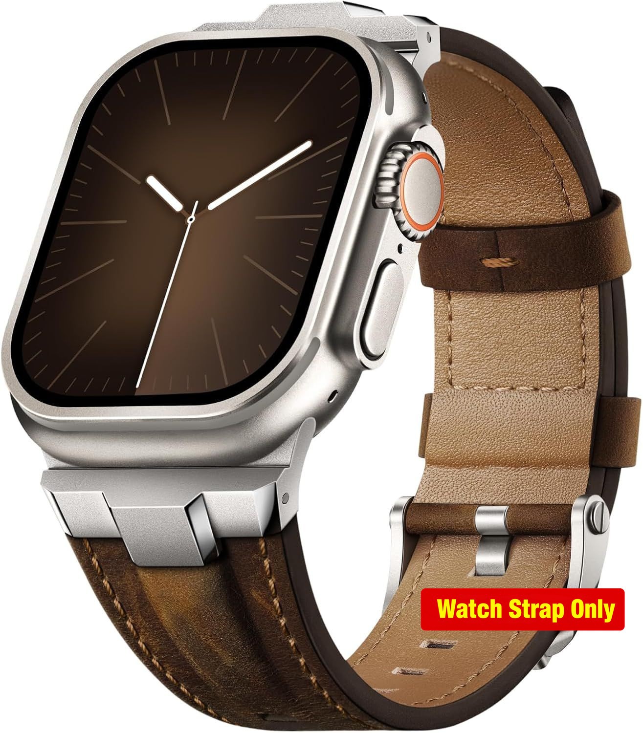 Strap For Apple Watch Ultra 49mm/46mm/45mm/44mm/42mm/41mm/40mm, Genuine Leather