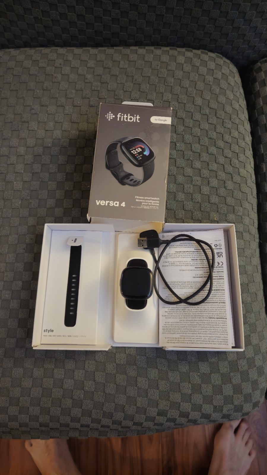 Fitbit Versa 4 Fitness Smartwatch, Black