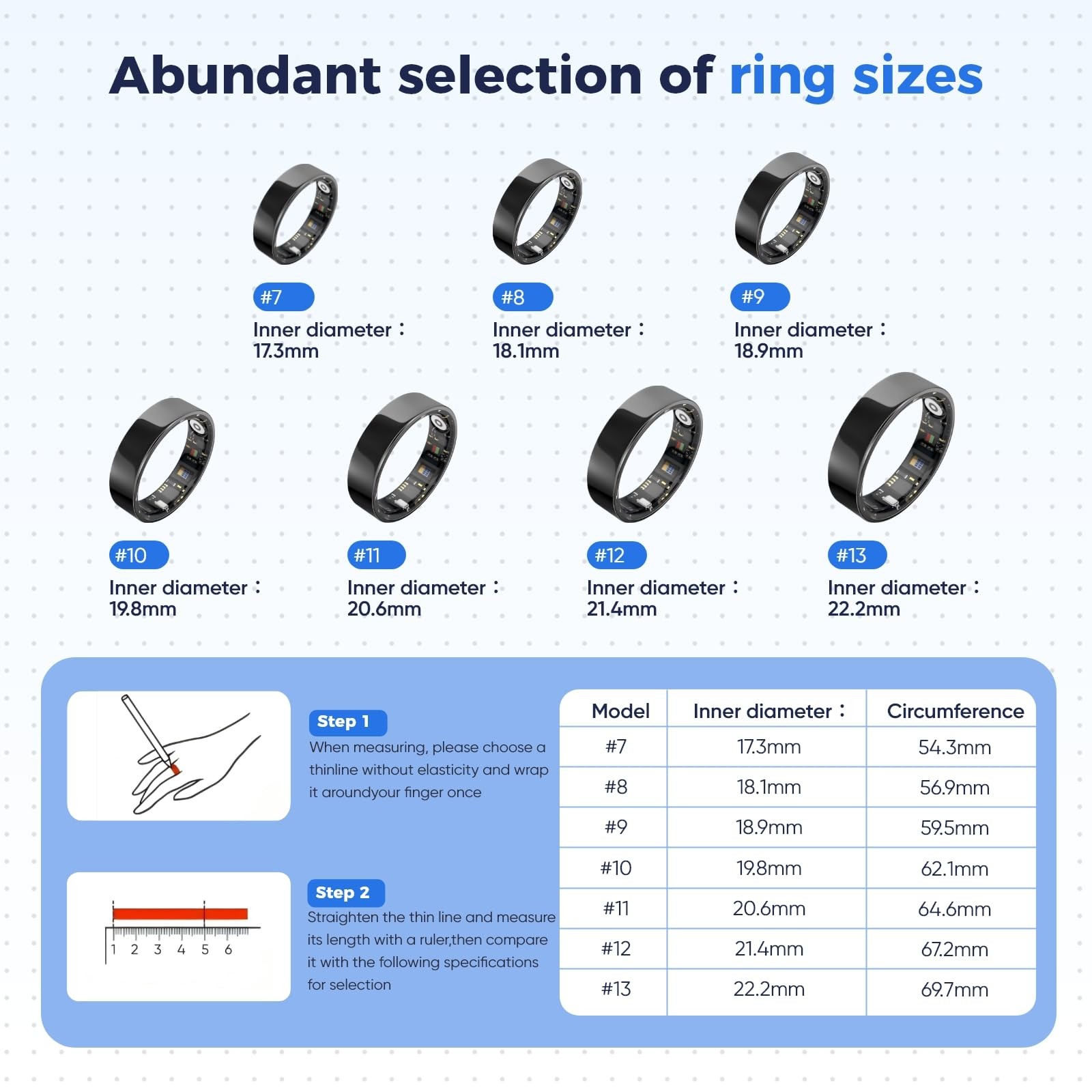 New Ring Tracker for & Men, Sleep Exercise Monitoring, Daily Tracking, iOS/An…