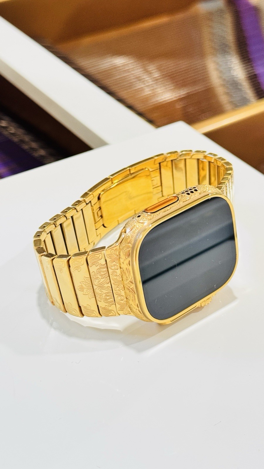 ✅ Custom 24k Gold Apple Watch Ultra 2 Engraved + Luxury Box | Authentic ✅