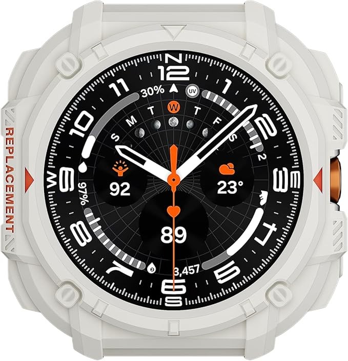 1 Pack TPU Bumper for Samsung Galaxy Watch Ultra 7/8 47mm Durable TPU Case