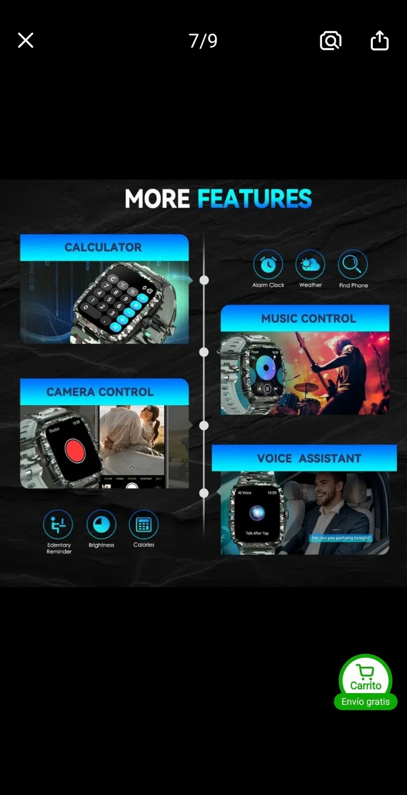 Military Smart Watch for Men(Answer/Make Calls) Rugged Tactical Fitness Tracker