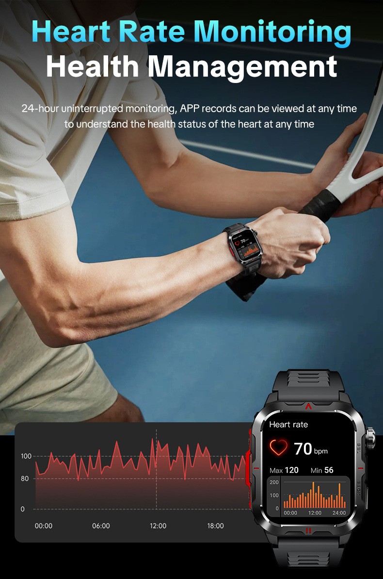 Smart Watch Wristwatch Health Monitoring Step Counting Multiple Sports Modes