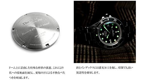 The STAC Classic Scuba 200 38mm deep green Japanese-made diver’s watch st-cs001