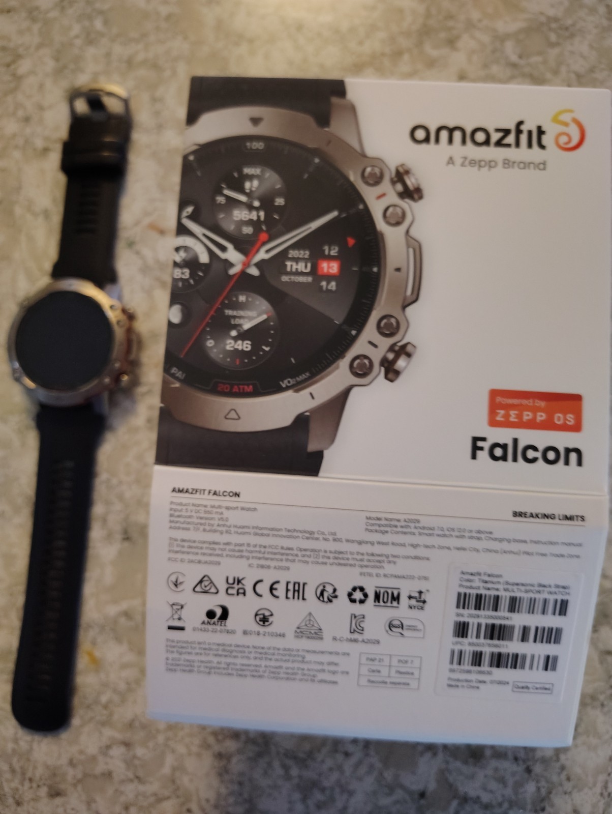 AMAZFIT FALCON Smart Watch – Used Twice – Titanium Body – Sports and Business