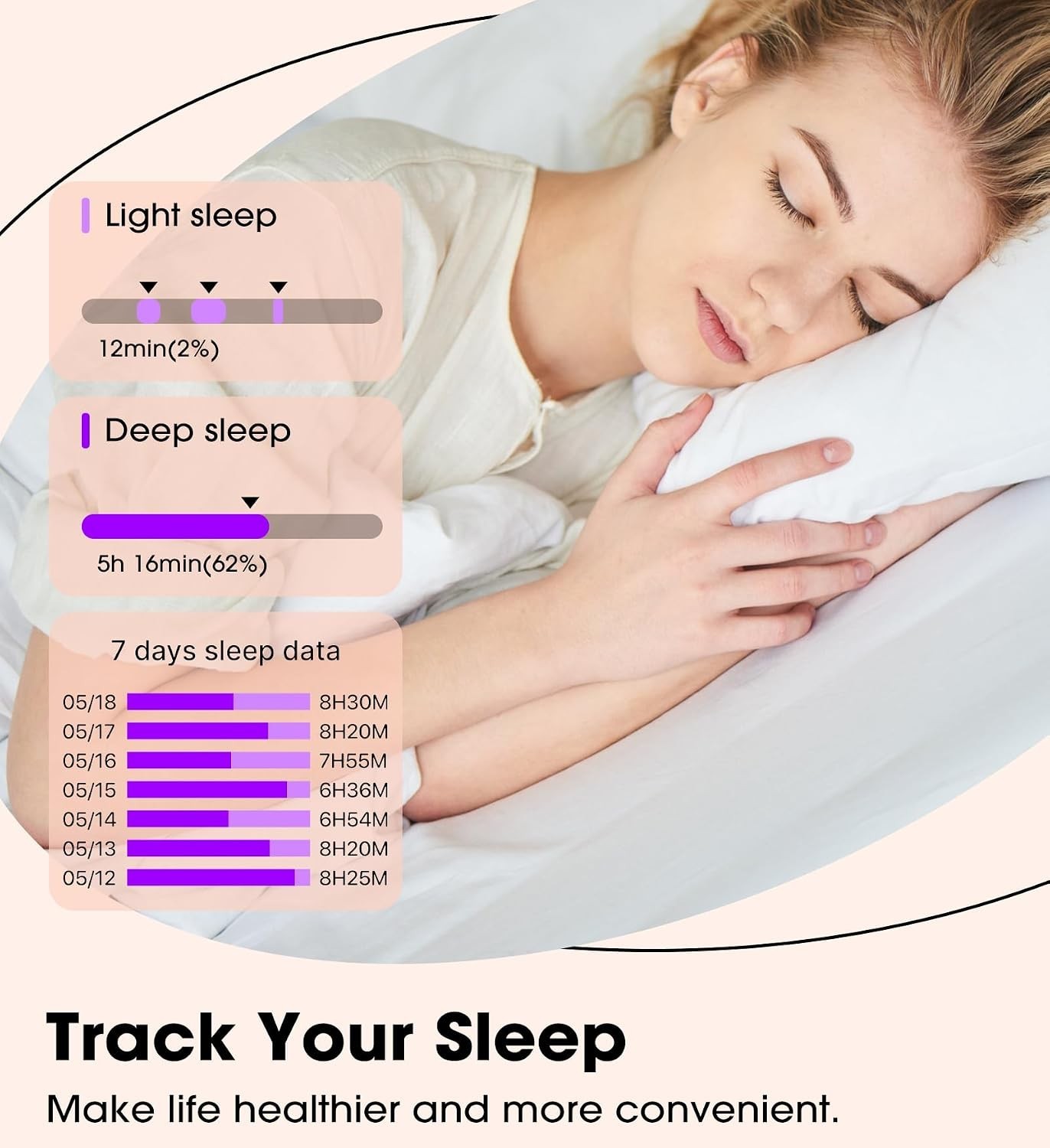 Stylish Fitness Smart Watch for Women – Bluetooth Calls & Custom Watch Faces