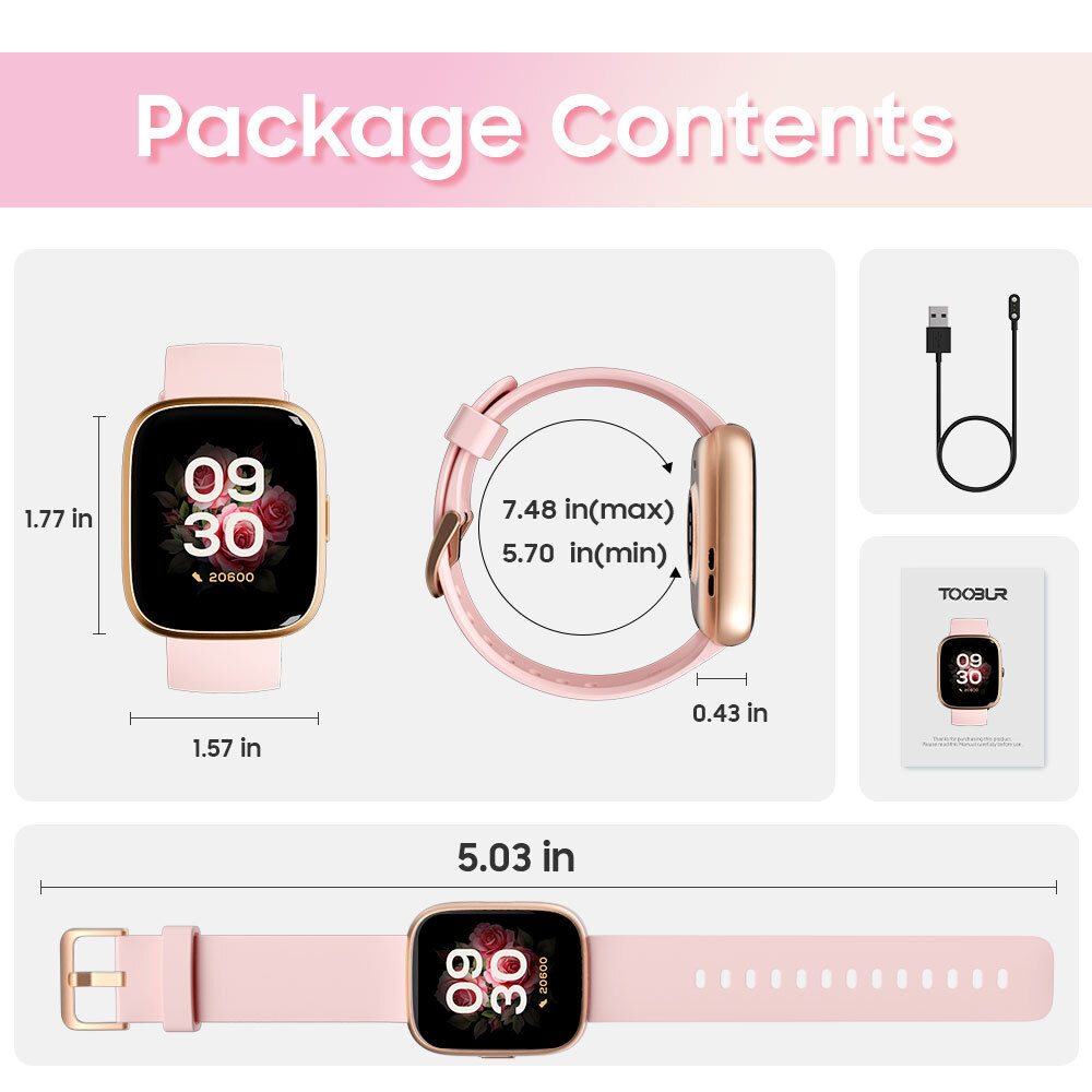 Smart Watch for Women Men for Android iOS, Fitness Tracker with Sleep Tracker