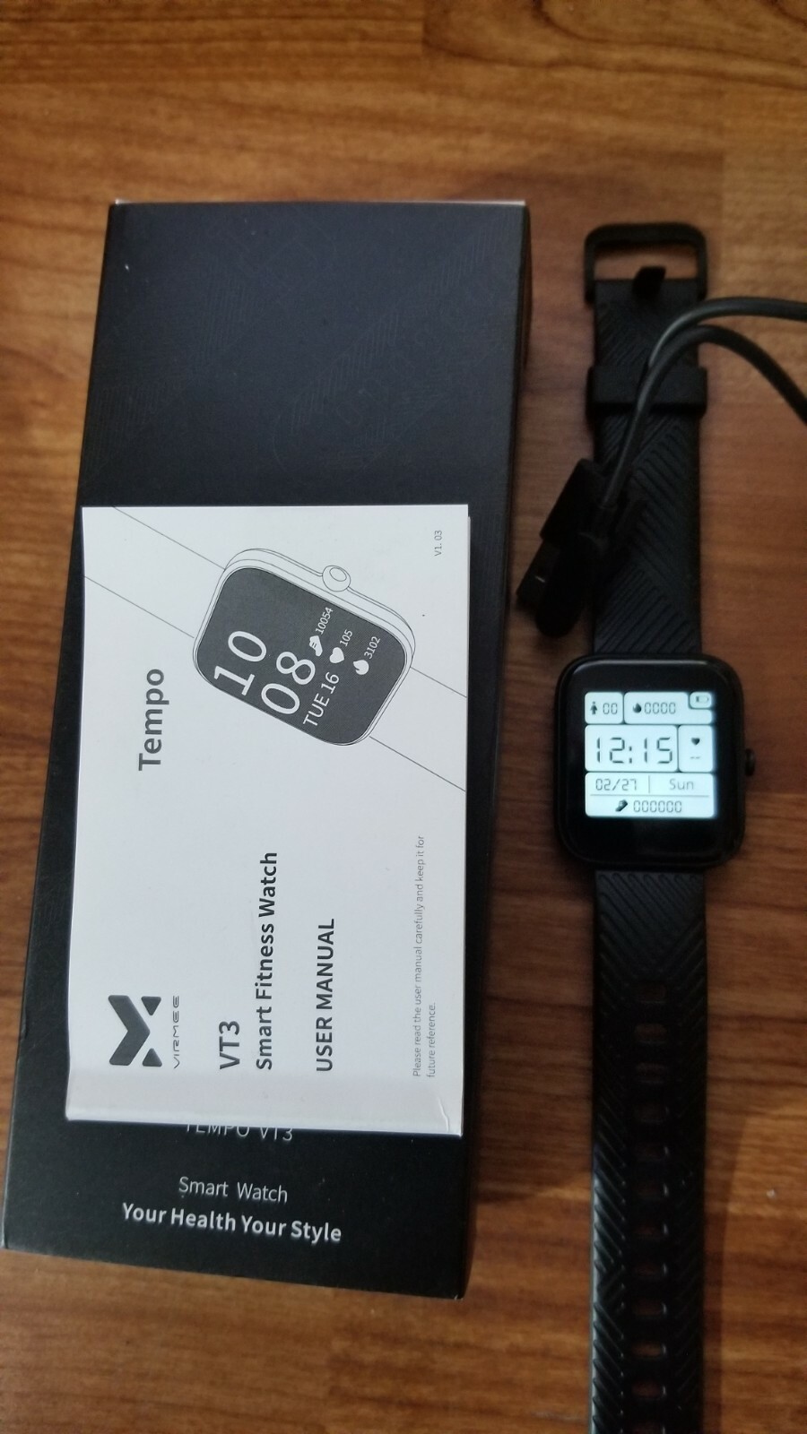 Virmee Tempo VT3 Smart Watch Android, iPhone, IOS Fitness Tracker Health Track