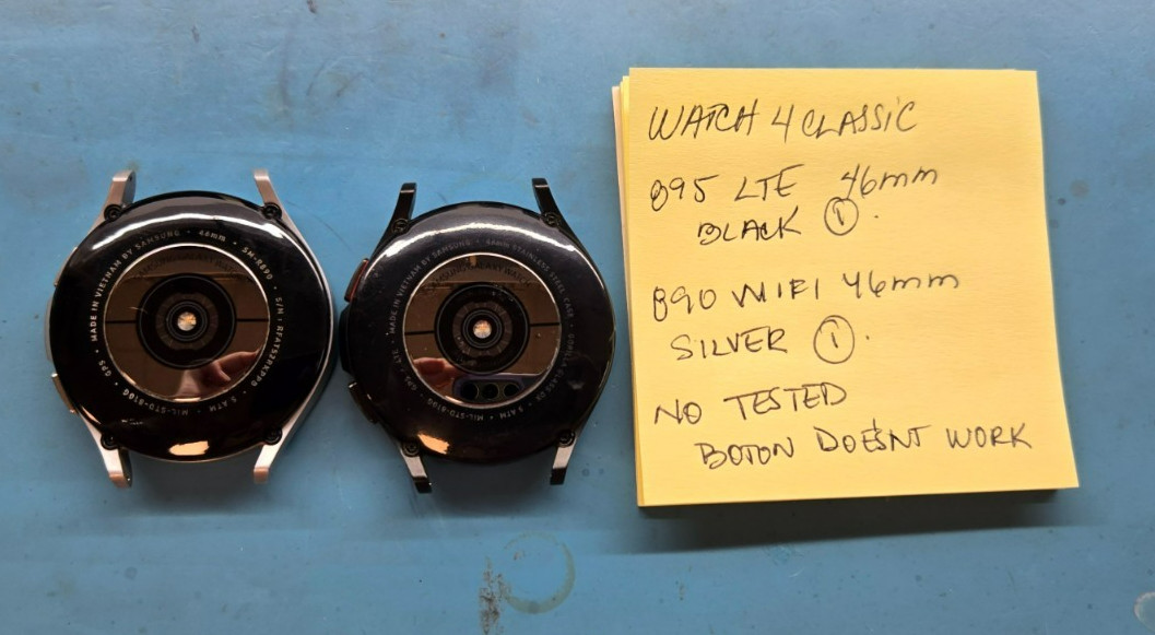 Lot of 2 Samsung Galaxy Watch4 Classic 46mm Smartwatches – LTE & WiFi – Not Test