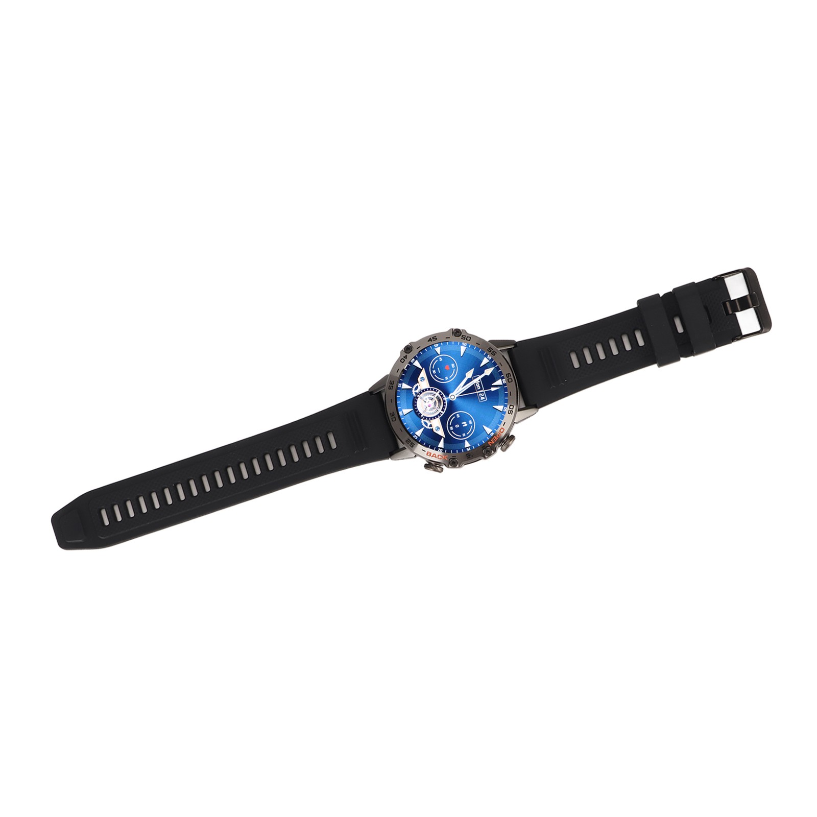 Black Outdoor Smartwatch With Speaker Waterproof Dustproof LCD Bluetooth