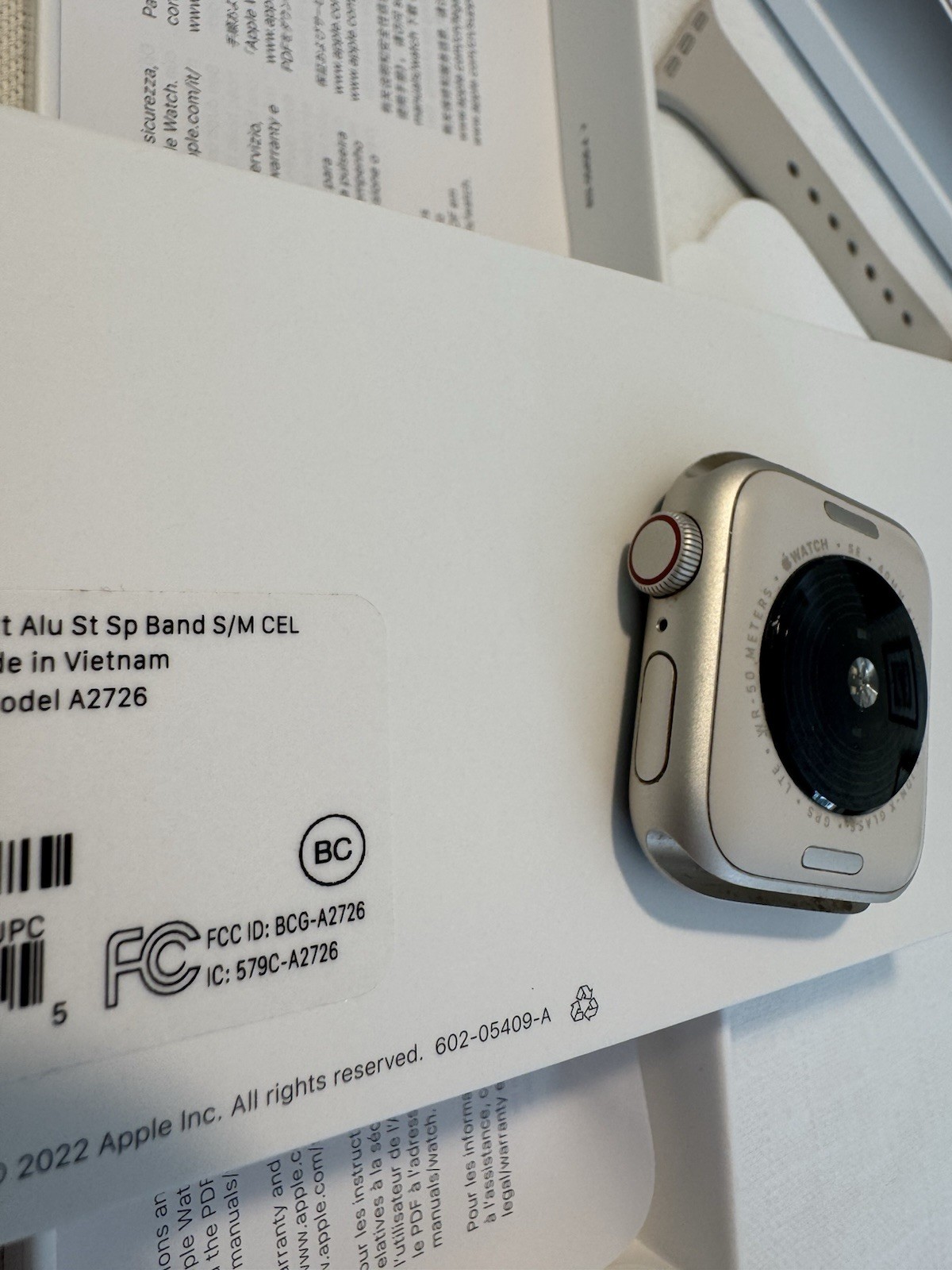 Apple Watch SE 2nd Gen 40mm GPS Cellular MNTK3Ll/A~ Band S/M *read description*