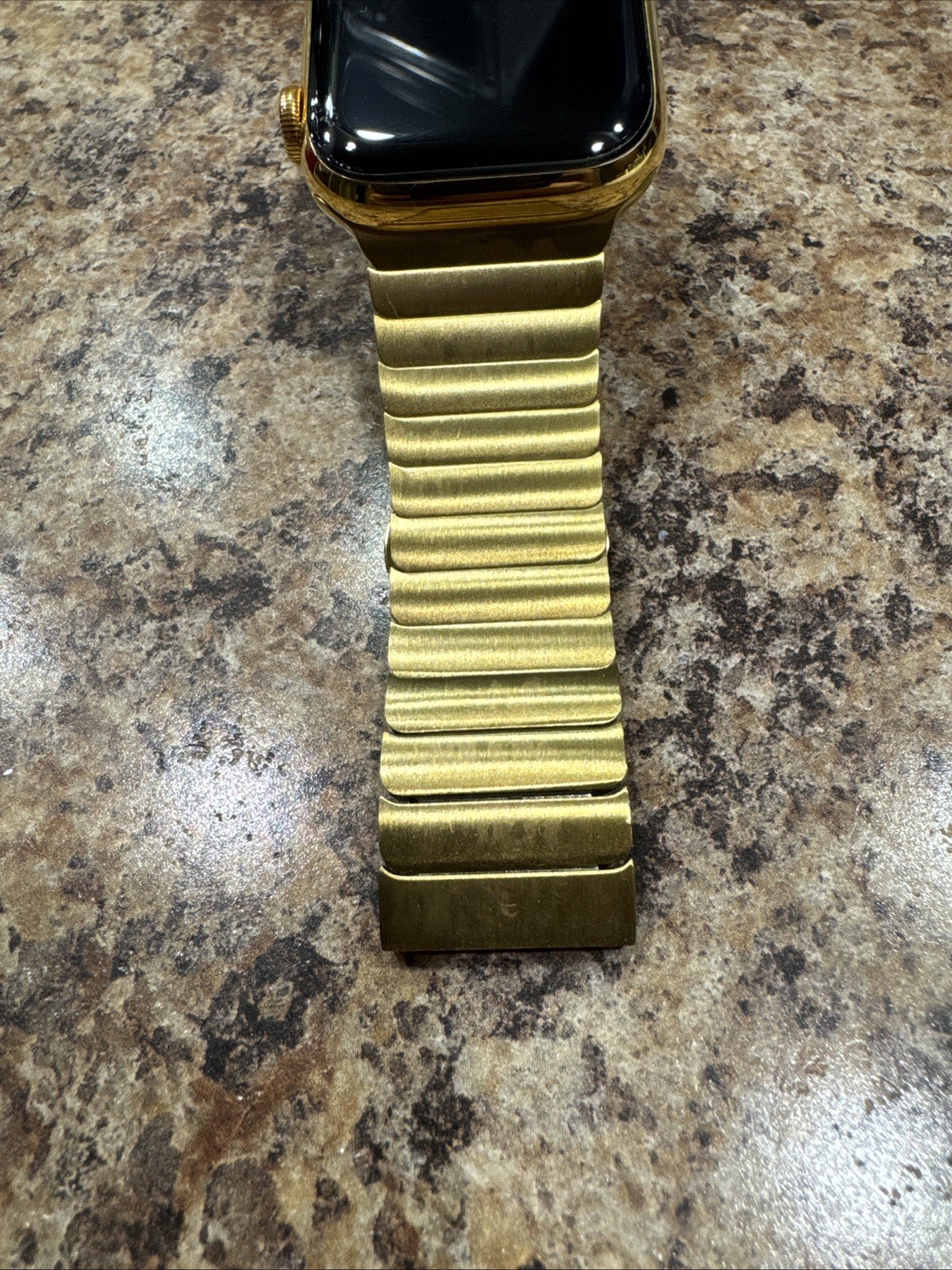 24K Gold Plated 45MM Apple Watch SERIES 7 Stainless Steel Link GPS LTE O2 CUSTOM