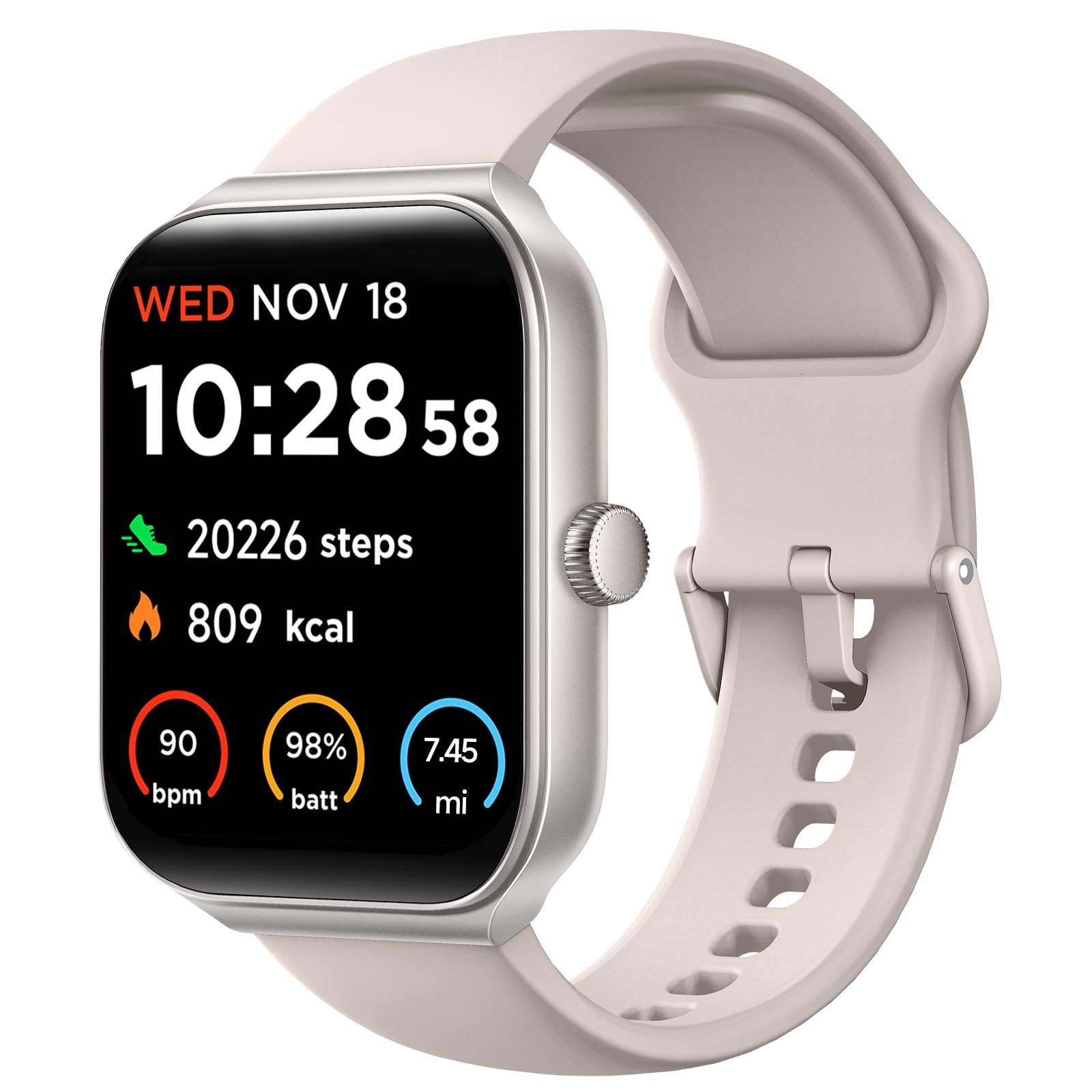 TOOBUR Smart Watch for Men Women Alexa Built-in, 1.95 Fitness Tracker with An…