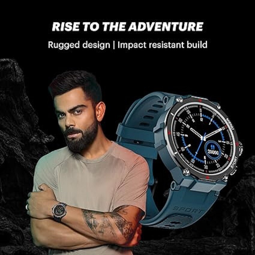 Noise Force Rugged & Sporty 1.32″ Bluetooth Calling Smart Watch, 550 NITS, 7 Day