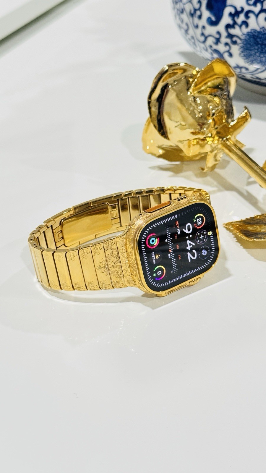 ✅ Custom 24k Gold Apple Watch Ultra 2 Engraved + Luxury Box | Authentic ✅