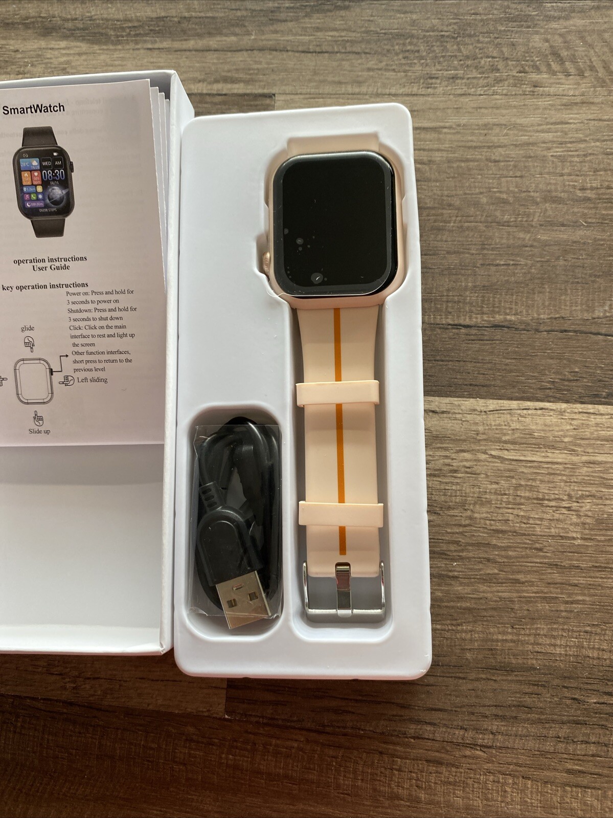 Wearables Smart Watches Fitness Tracker PinkS Music Control Notification Alert/c
