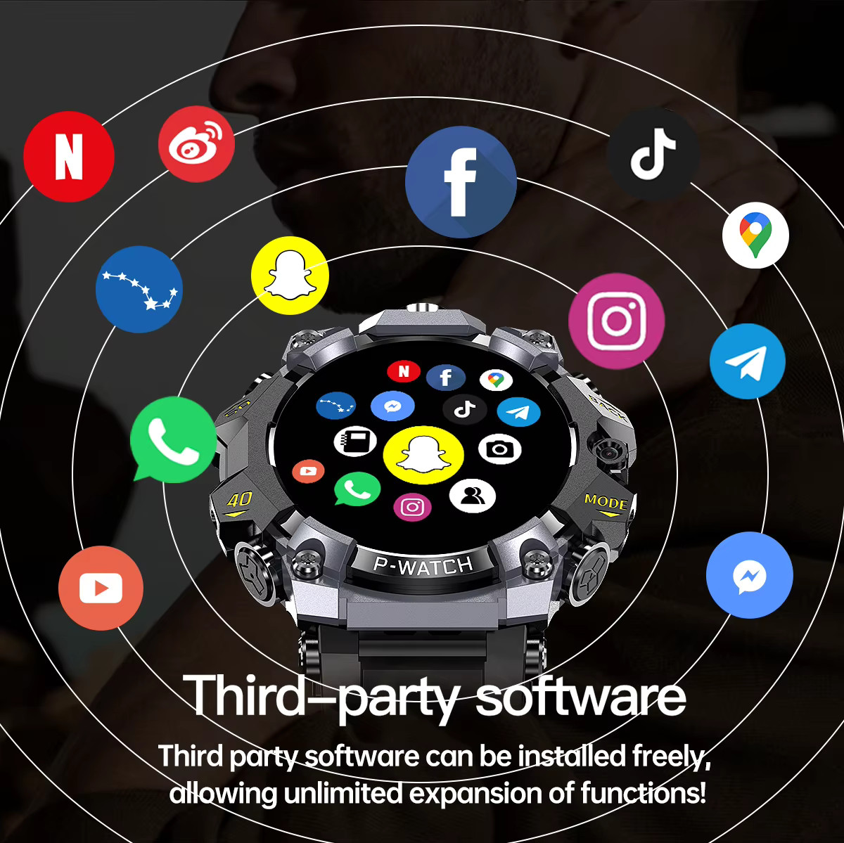 Q668 Smartwatch Android 10.0 1.95″ AMOLED 720×720 5G Cellular Phone Smart Watch